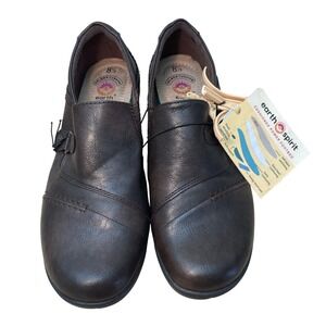 Earth Spirit Womens Brown Gelron Cushion Slip On Loafers Shoes 8.5 NEW